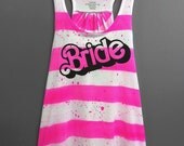 Bride Shirt- Barbie Bride Bachelorette Flowey Tank