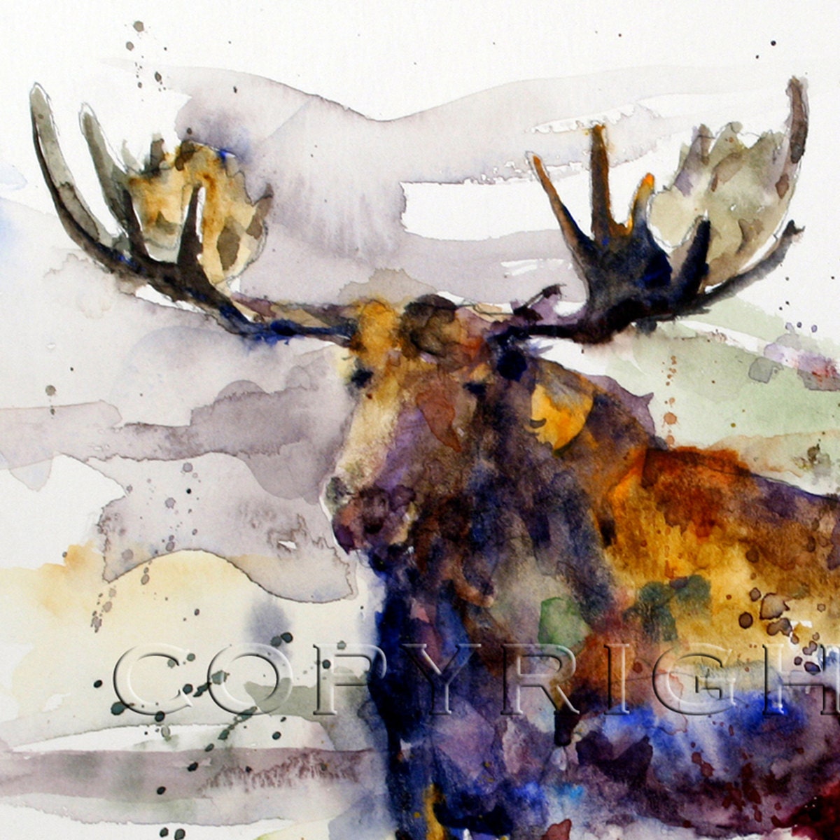 MOOSE Colorful 8 x 10 Ceramic Tile