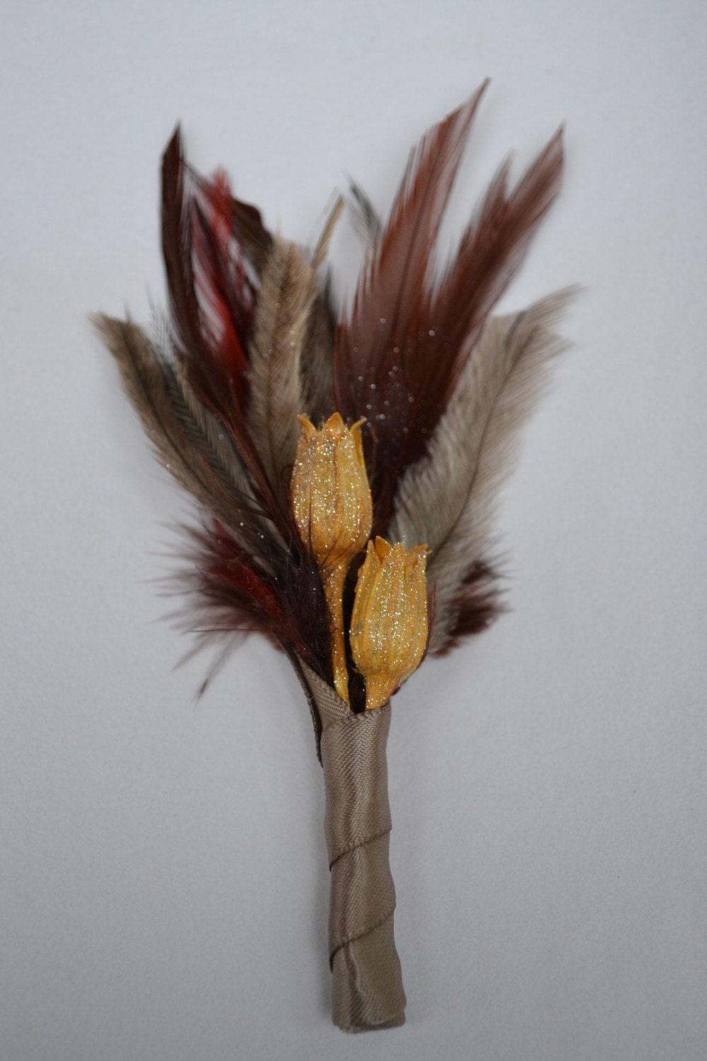 Feather Boutonniere