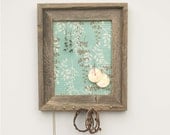 Blue Branches Jewelry Holder - Light Blue & Brown - 8 x 10
