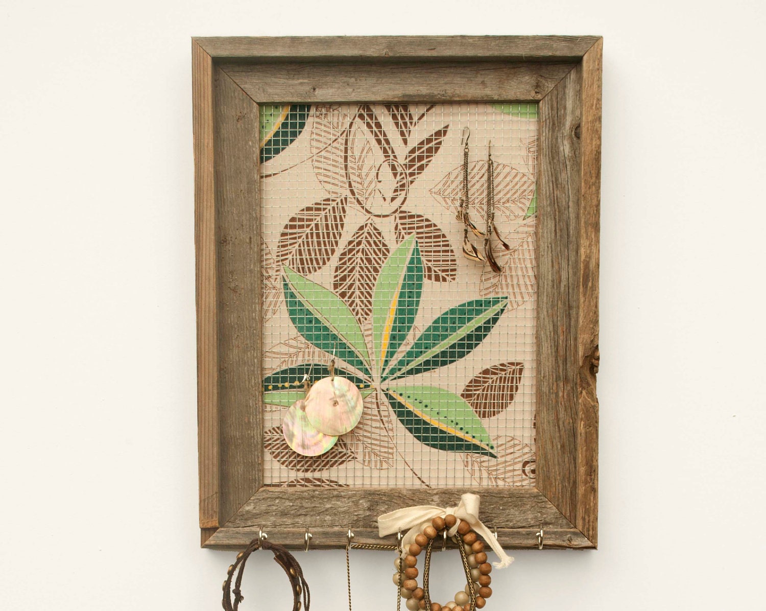 Wild Thing Jewelry Holder - Brown & Green - 9 x 12