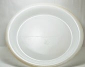 White Milk Pie Plate 9 inch Oven Ware Vintage