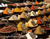 Spices (in French) - spice market photo, cooking, kitchen decor, warm colors  - 8x12 Original Fine Art Photograph