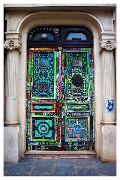 Art Door - Door Photography - Paris, France - 8x12 Original Fine Art Photograph