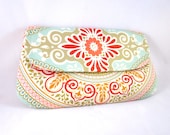 Aqua Coral Clutch - Garden Gate by waterpath