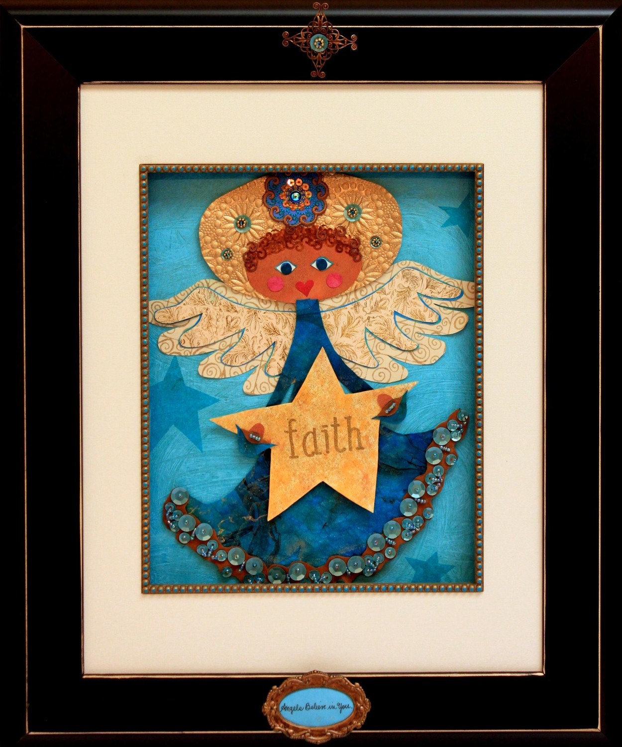 Mixed Media Original - Angel - Faith