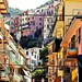 Cinque Terre Photography - Italy Fine Art Print - Colorful Italian Photo - Italian Architecture - Yellow Orange - Autumn Home Decor