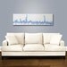 HOUSES OF THE HoLY original abstract modern painting - gallery fine art - contemporary interior design - ooak home wall decor - blue white