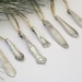 1800's silver spoon ornaments set of 10