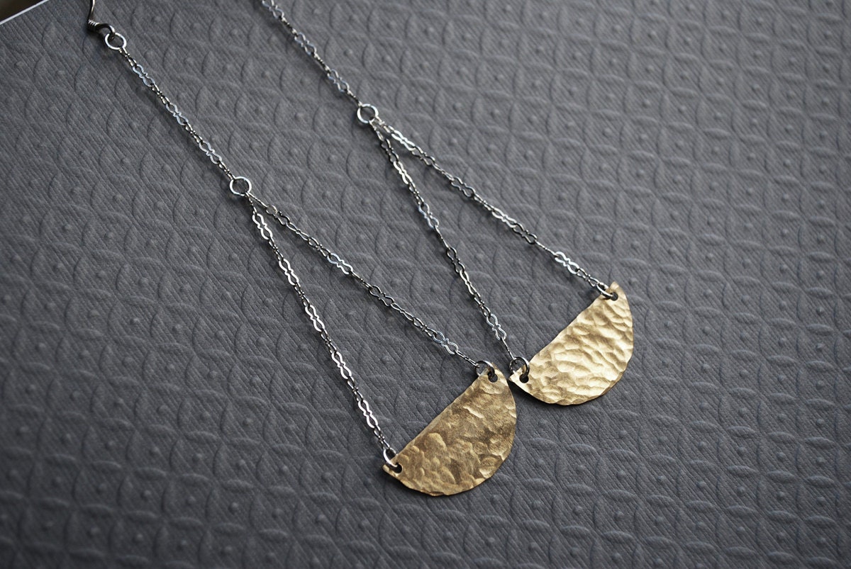 Sway Earrings....Sterling Silver and Brass