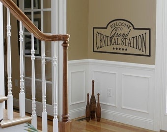 Vinyl Wall Decal Sticker Art - Welcome to Grand Central Station