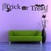 Vinyl Wall Decal Sticker Art - Trick or Treat - Halloween Decorations
