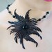 lace necklace, statement necklace, black choker - 30% OFF - ALEIDA