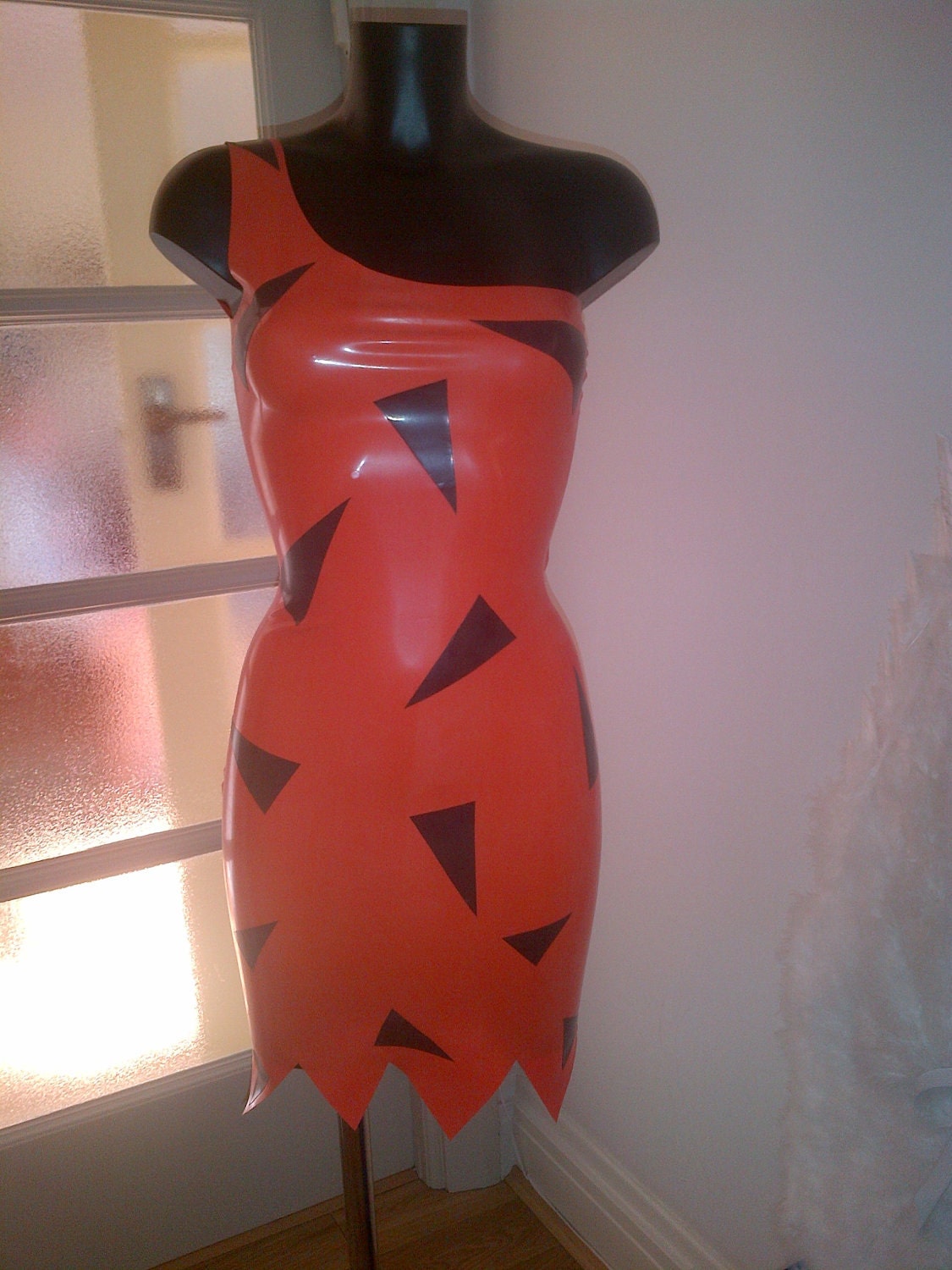 Bamm Bamm Rubble Flintstones Inspired Rubber Latex Dress