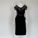 1950s Wiggle Dress // Black Velvet & Lace // Wiggle // Marilyn // Vixen // M