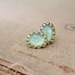 Mint gold plated  post earrings