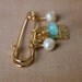 Something blue bridal good luck pin