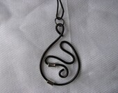 Black wire pendant.
