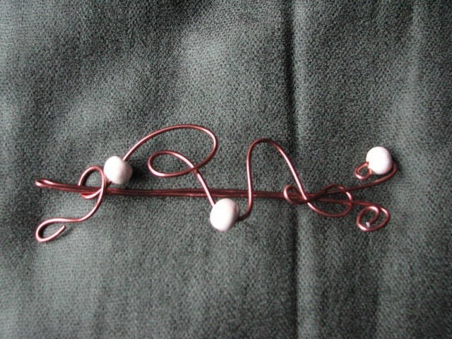 Copper shawlpin or hairslide