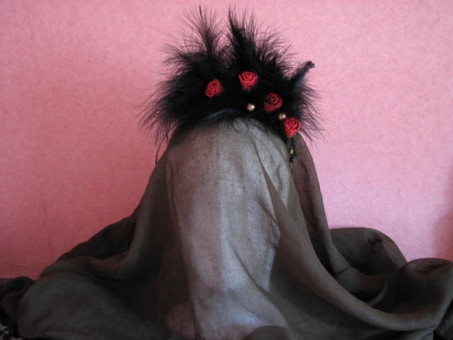 Headband, fascinator for a Gothic Fairy