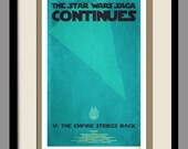 Star Wars - Empire Strikes Back - Retro Movie Poster 11x17 Print