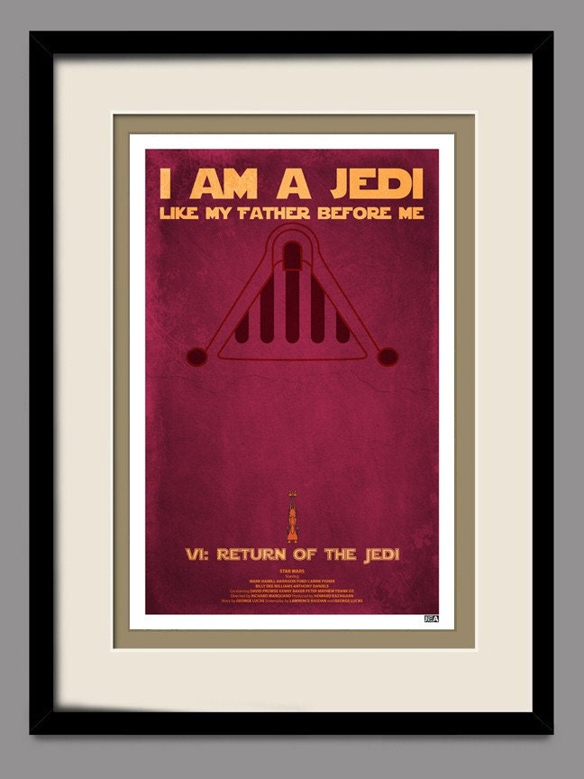 Star Wars - Return of the Jedi - Retro Movie Poster 11x17 Print