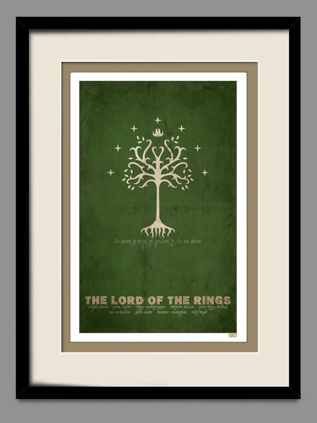 The Lord of the Rings - Retro Movie Poster 11x17 Print Hobbit