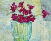 Hello Spring - Original Painting: 'Campions' - 6x6 inches on paper