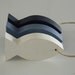 Nautical Nursery - Set of fish - Shades of blue - Beach decor
