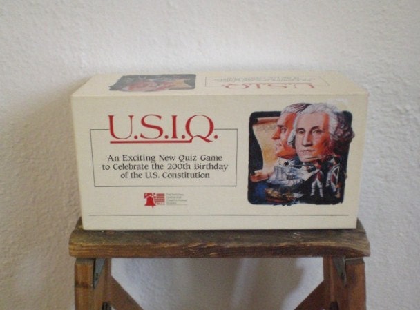 Vintage U.S. Constitution Quiz Game 1986
