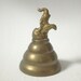 Vintage Brass Hand Bell Elephant