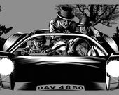 Clockwork Orange Hogs of the Road print 24" x 36" signed and numbered
