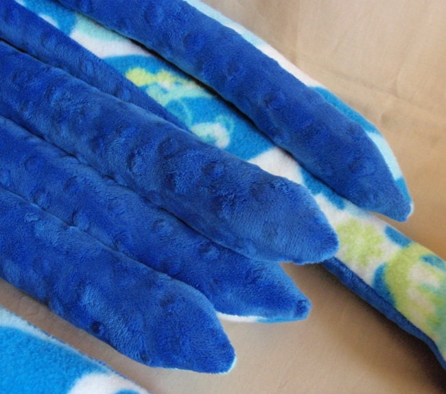Anna Marie the Oceanic Turquoise Giant Fleece Squid - Stuffed Plush Animal