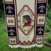 Vintage Native American Chief Indian Head Afghan Beautiful Handmade Southwestern Design Bright Colors