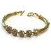 Gold Bracelet Gold Jewelry Pave Crystal Jewelry Wedding Jewelry B-94