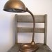 Industrial Desk Lamp..... metal gooseneck..... warm bronze...copper penny
