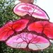 Copper Wire Tree Of Life Metal Wall Art Sculpture On A Group Of Scenic Pink, Red And White Agate Stone Crystal Suncatchers