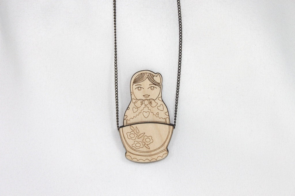 Nestled Babushka Doll Necklace