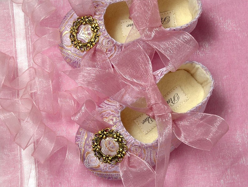 Gabriella Princess Baby Girl Shoe/Slipper/Bootie, Toddler, Pre School sizes, by Pink2Blue.