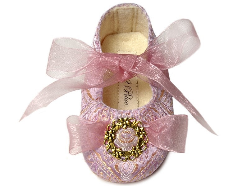 Gabriella Princess Baby Girl Shoe/Slipper/Bootie, Toddler, Pre School sizes, by Pink2Blue.