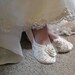 Wedding Shoes - Victoria Bridal Ballet Flat, Vintage Lace, Swarovski Crystals, Pearls, Custom Made Women's Bridal Shoes