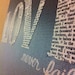 Bible Verse Art - Christian Art - Scripture Art - LOVE Never Fails - 9x12 - Wrapped Canvas - Valentines, Grey, Home Decor, Gift