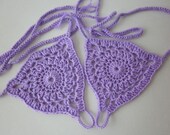 NEW, Lilac Barefoot Sandals  Lavender foot jewelry,Ladies,Nude shoes, Summer, lace shoes, Beach, Pool, Bridal, Cotton, dance, sexy, vamp