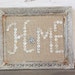 Buttons and Burlap Home in Vintage Rusty Frame