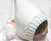 Pixie Baby Hat Knitting Pattern with Tassel in 3 Sizes - PDF - Permission to Sell Your Knits - Instant Download