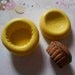 Large Cupcake/Tart/muffin Bottom and top Two molds (soap, wax, resin, pmc, polymer clay and air dry clay) (M613)