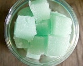 Cucumber Melon Sugar Scrub Cubes great for dry winter skin spa like scent