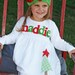 Girl's Christmas Dress - Personalized Christmas Dress- Tree with Star Applique Dress