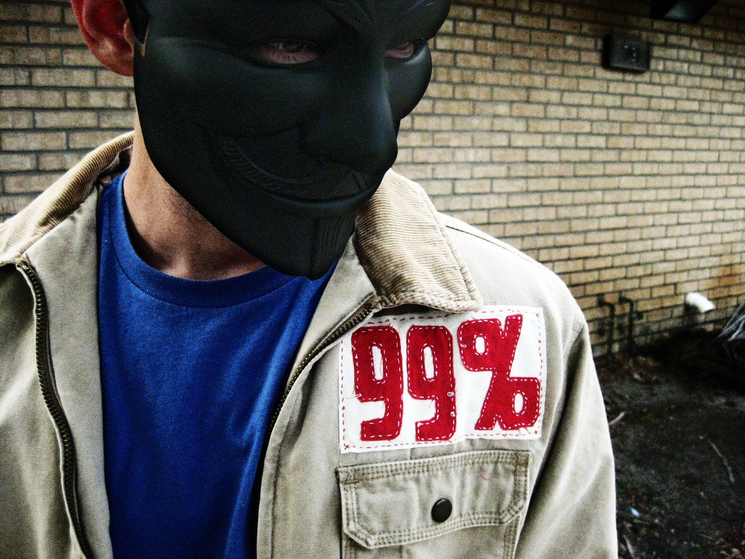 Occupy Wallstreet Khaki Street Jacket