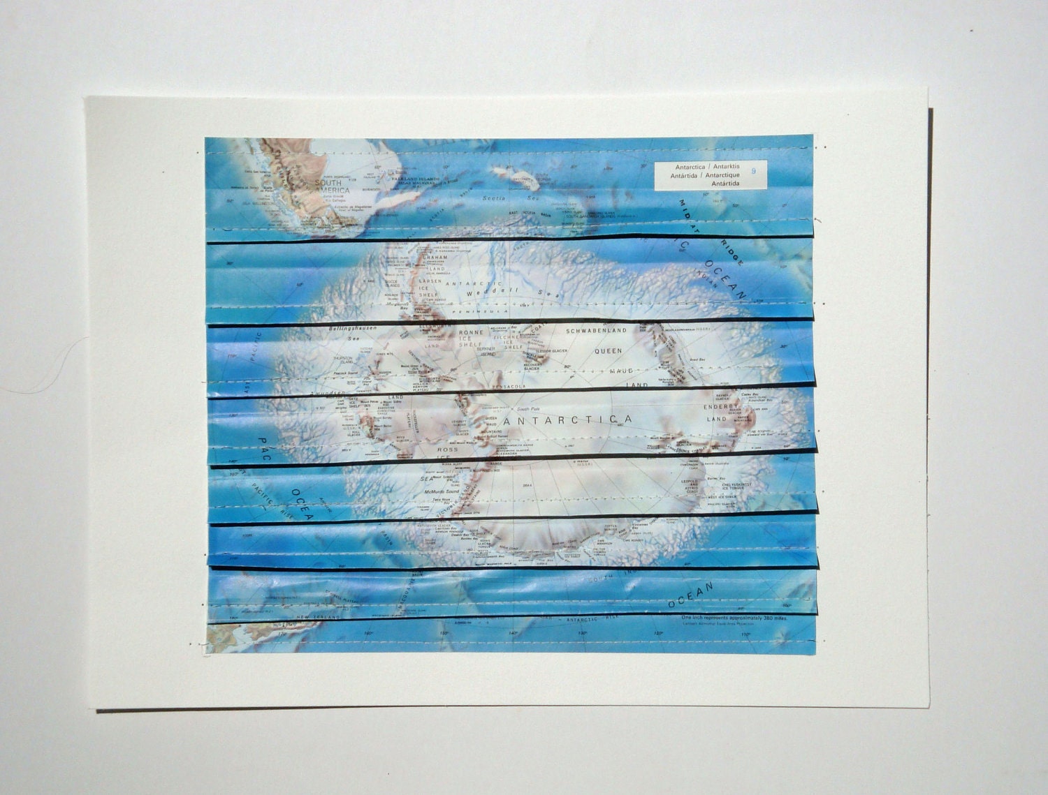 Stitched Map Art